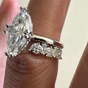 3 ct moissanite Marquise Cut Ring